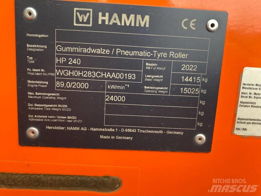 Hamm HP240 Walce dwubębnowe