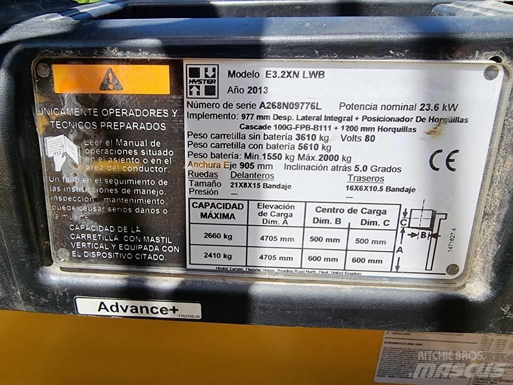 Hyster E 3.20 XN LWB Wózki elektryczne
