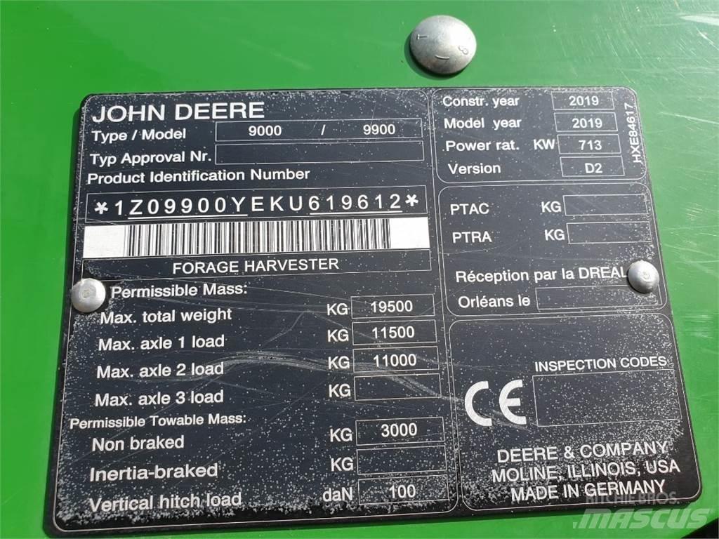 John Deere 9900 Kombajny silosowe