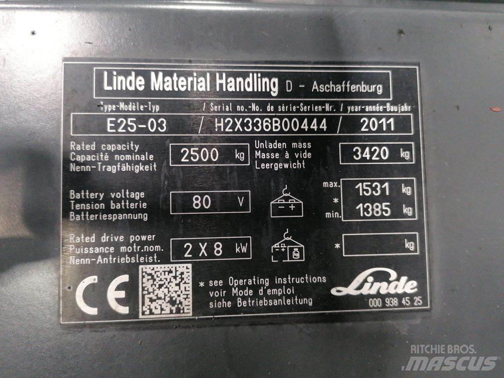 Linde E25-03 Wózki elektryczne