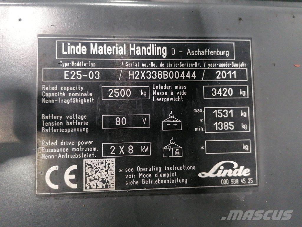 Linde E25-03 Wózki elektryczne