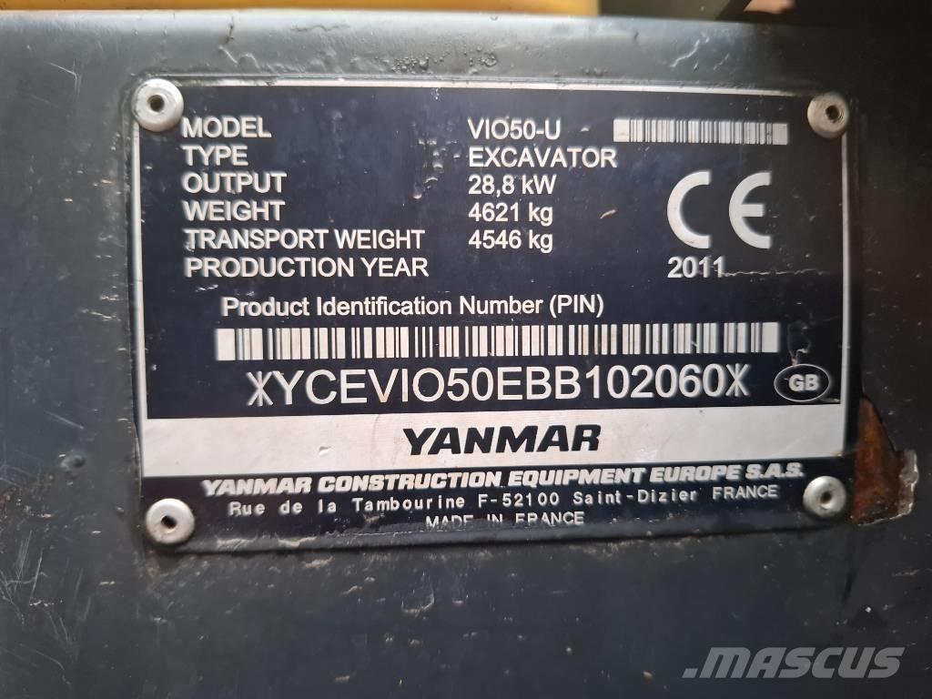Yanmar VIO50-U Minikoparki