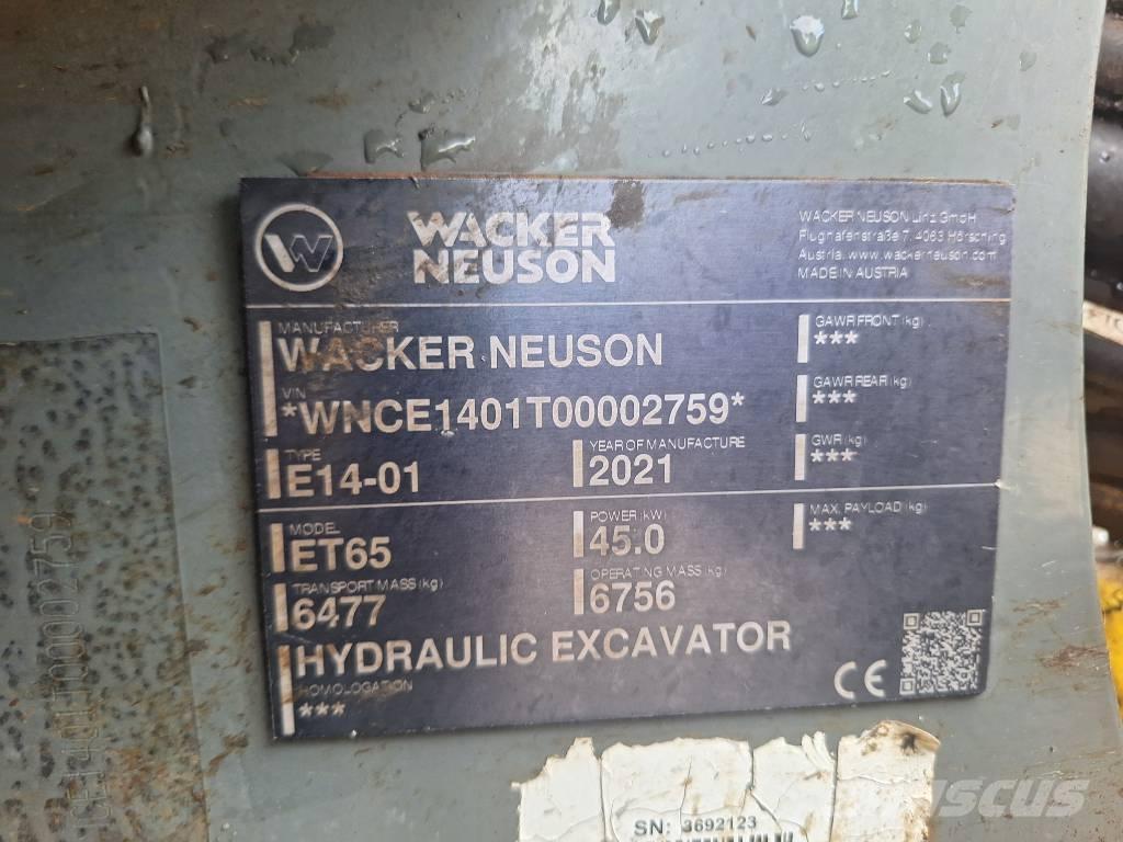 Wacker Neuson ET 65 Koparki gąsienicowe