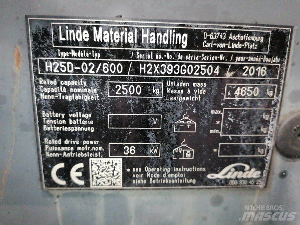 Linde H25D-02/600 Wózki LPG