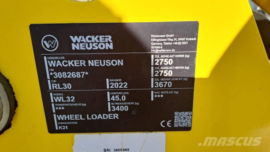 Wacker Neuson WL32 Ładowarki kołowe