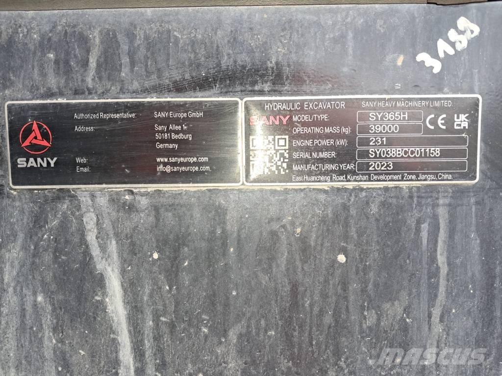 Sany SY 365 H Koparki gąsienicowe