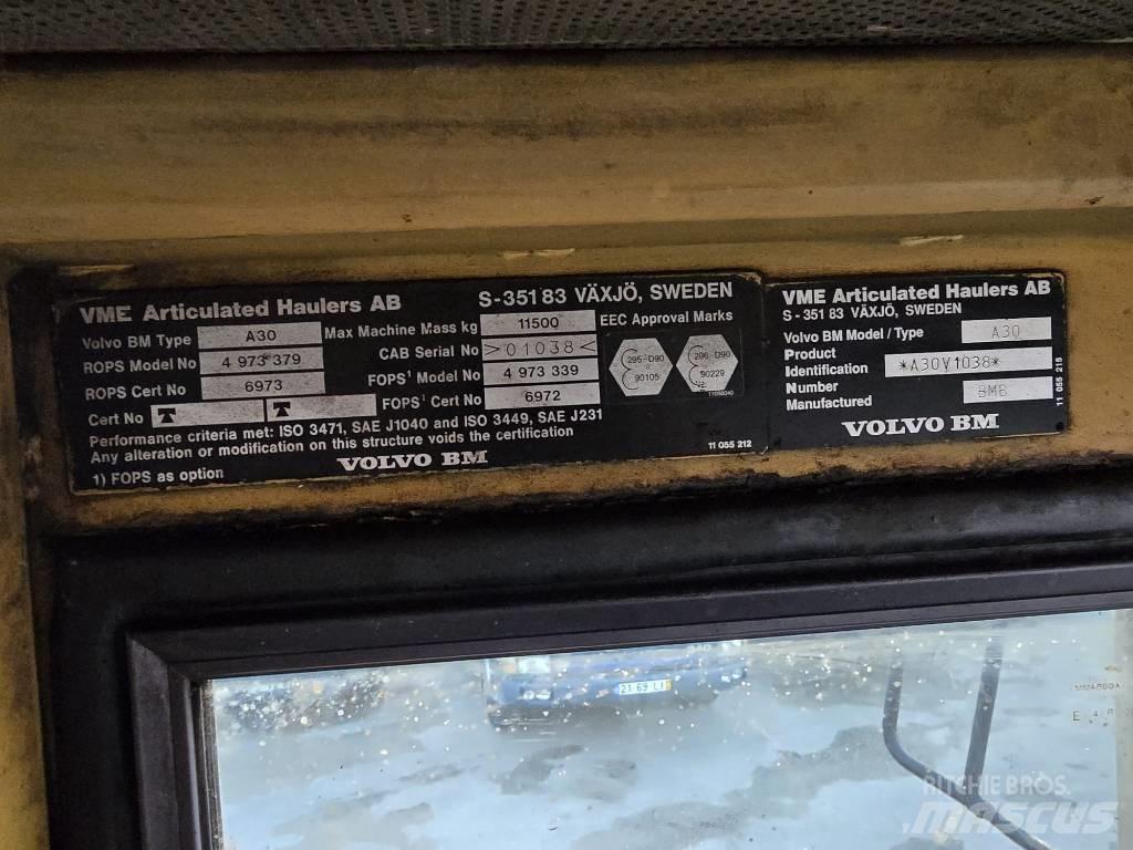 Volvo BM A30 Wozidła przegubowe