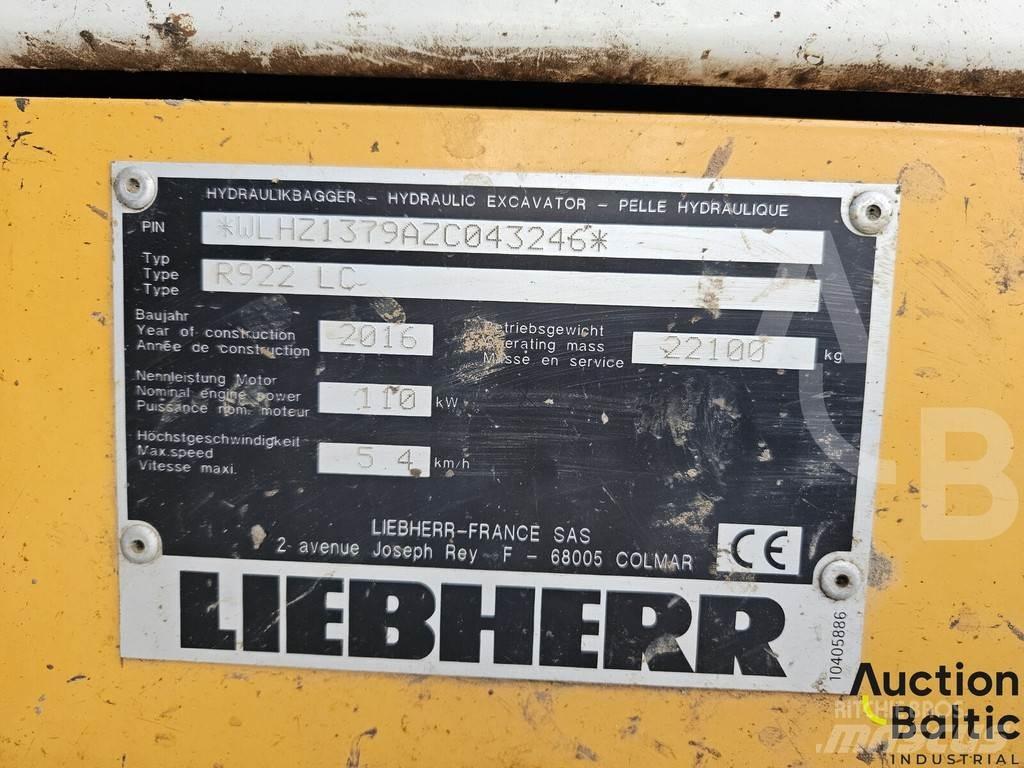 Liebherr R922 LC Koparki gąsienicowe