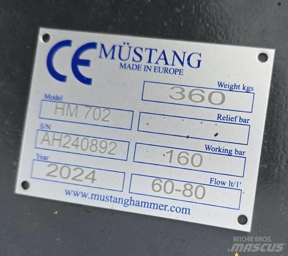 Mustang HM702 Młoty hydrauliczne