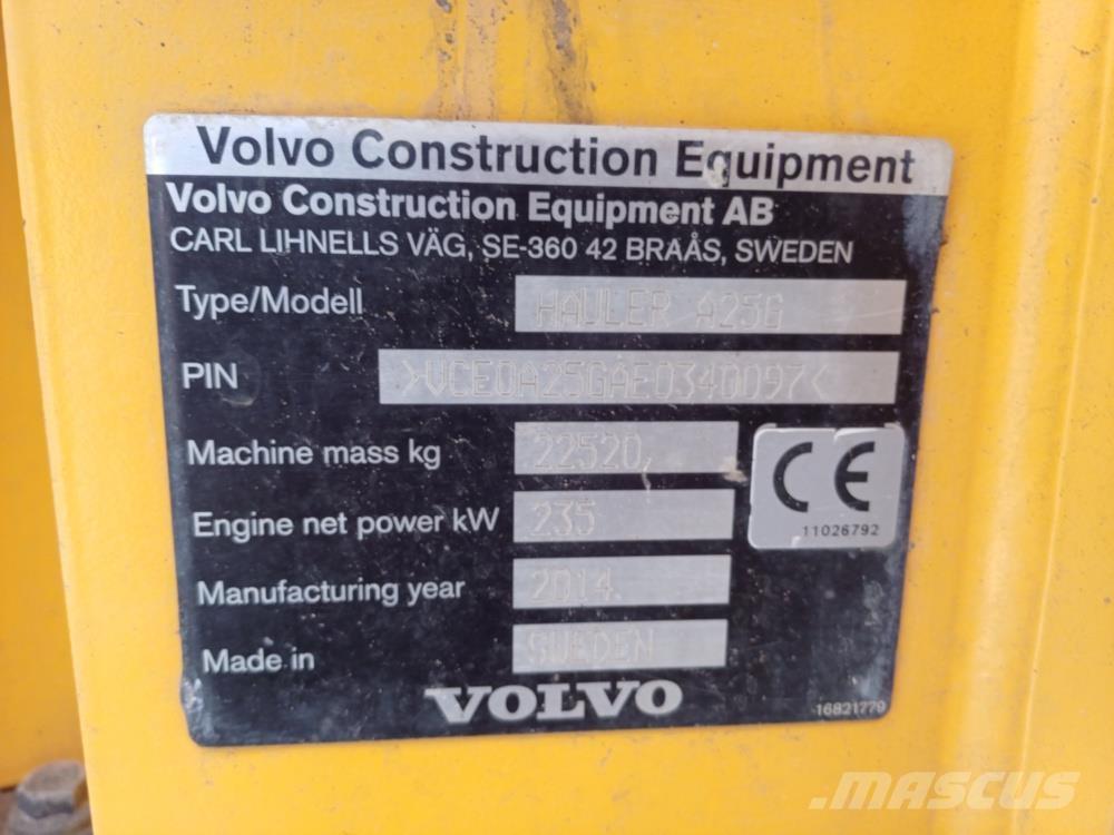 Volvo A25G Wozidła przegubowe