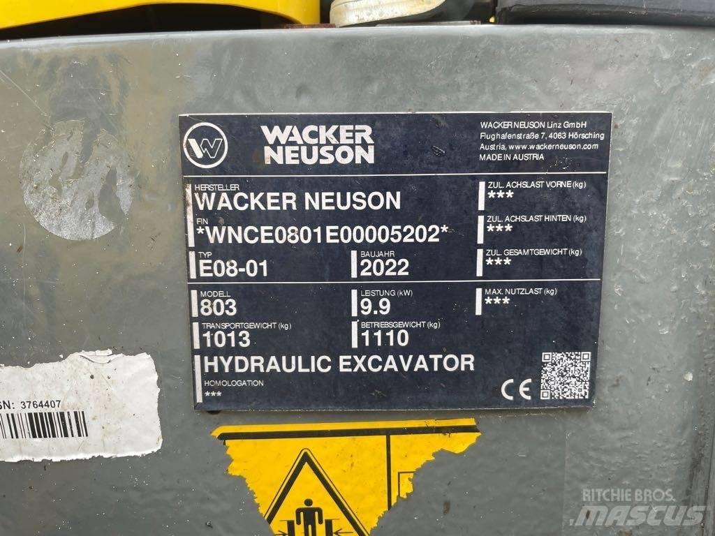 Wacker Neuson 803 Koparki gąsienicowe