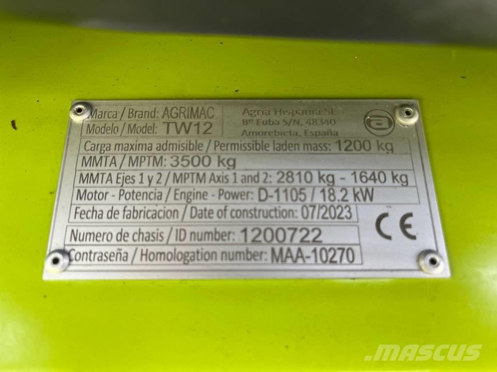 Agrimac TW 12 4x4 Wózki Diesla