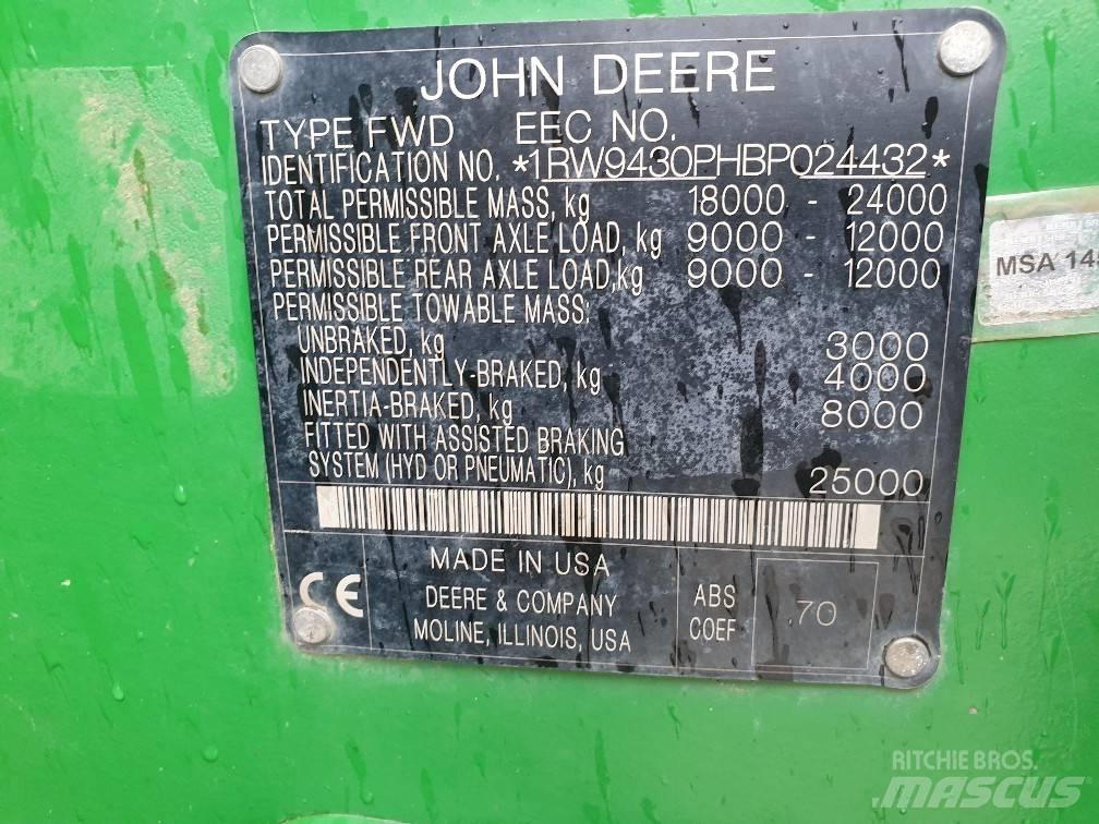 John Deere 9430 Ciągniki rolnicze
