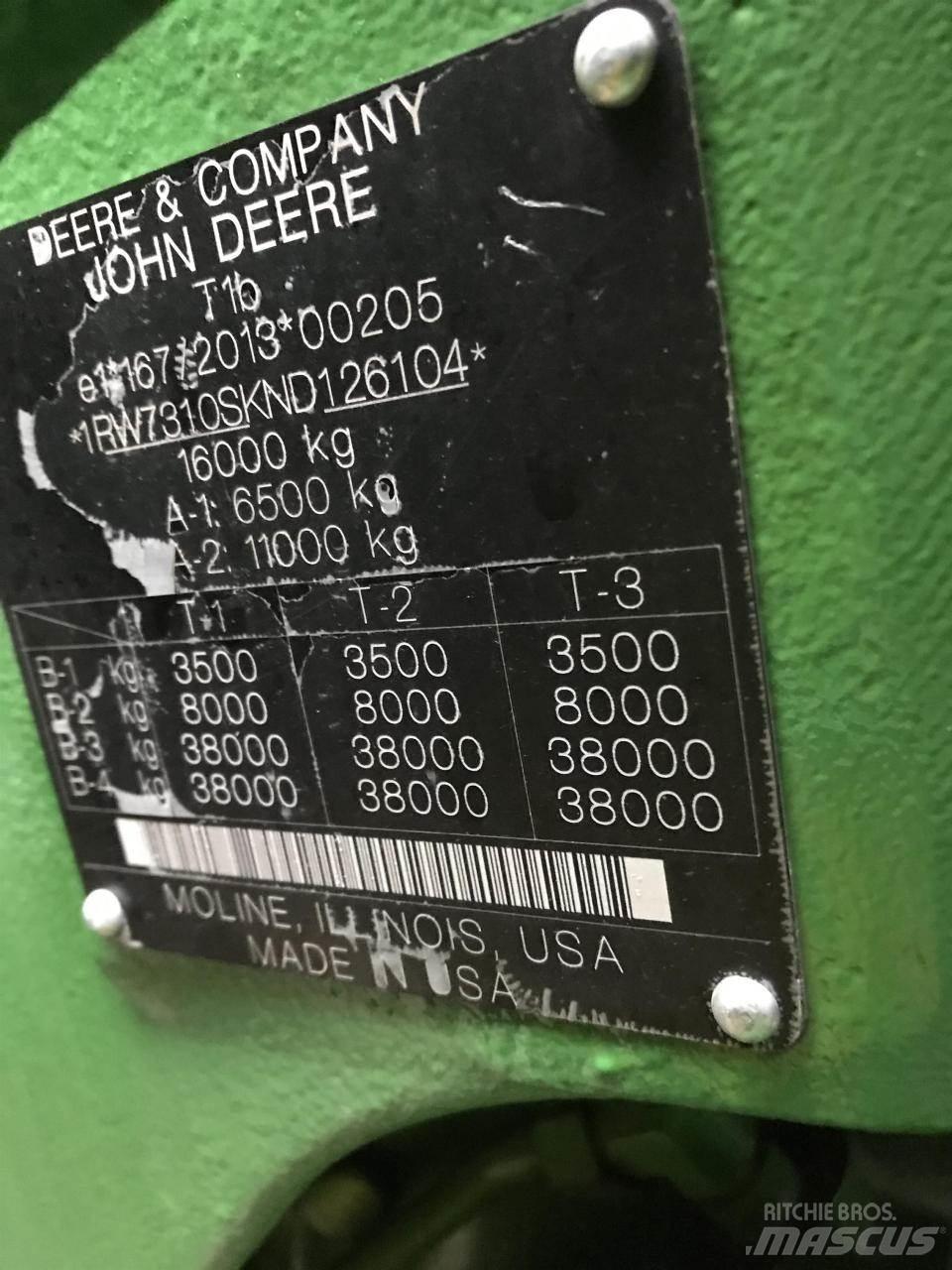 John Deere 7R 310 Ciągniki rolnicze