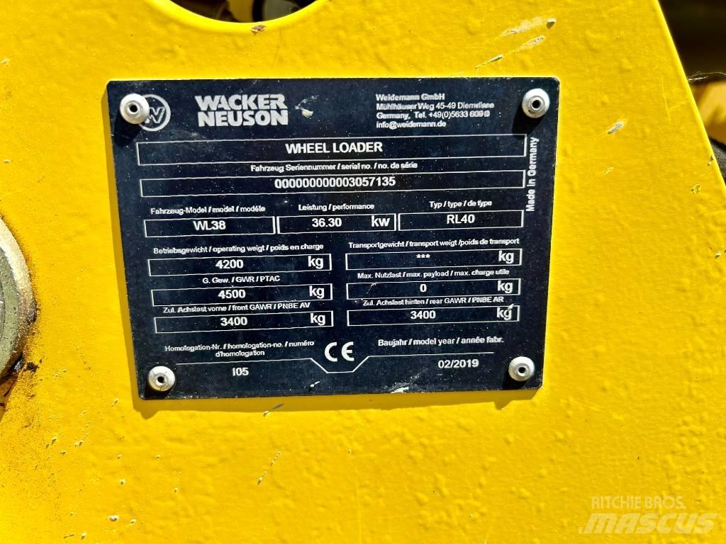 Wacker WL 38 Ładowarki kołowe
