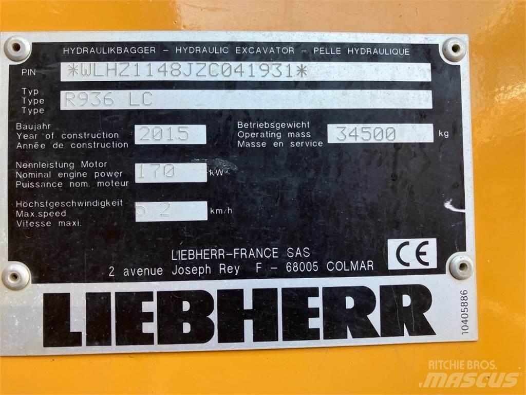 Liebherr R936 Koparki gąsienicowe