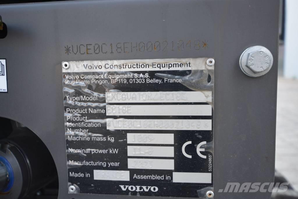 Volvo EC 18 E Minikoparki