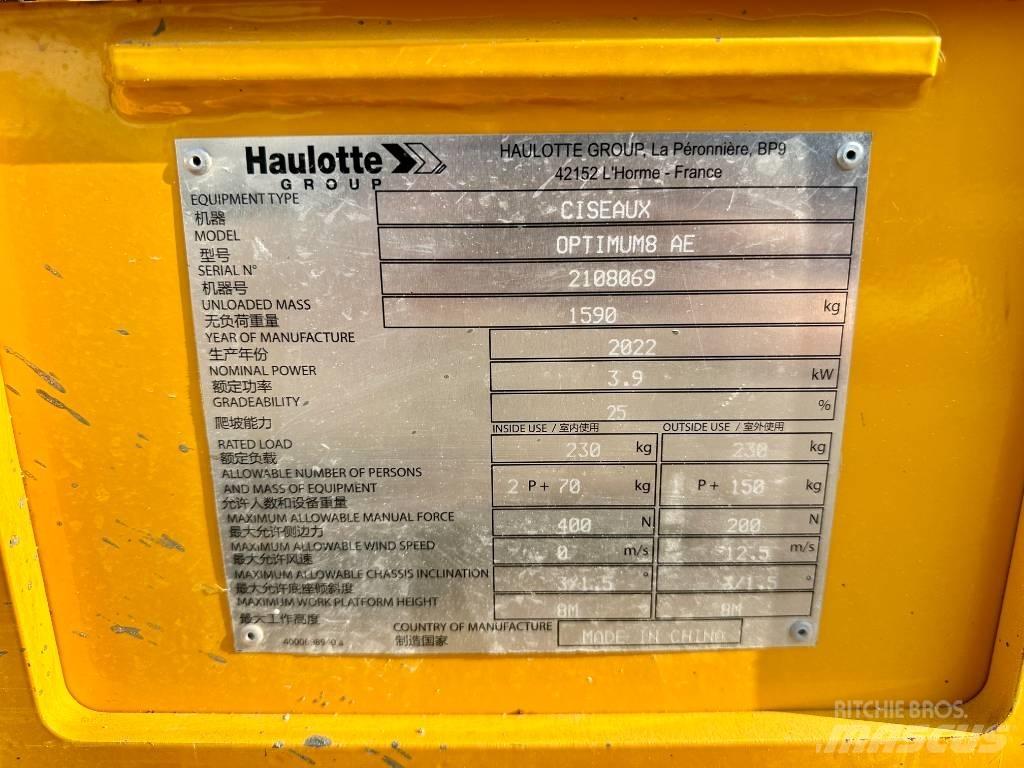 Haulotte OPTIMUM 8 Podnośniki nożycowe