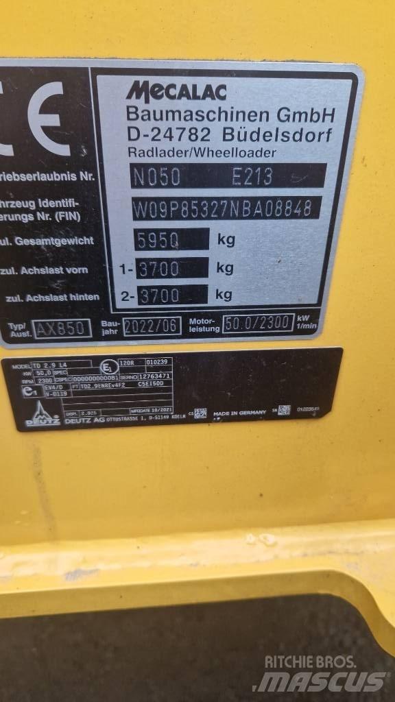 Mecalac AX 850 Ładowarki kołowe