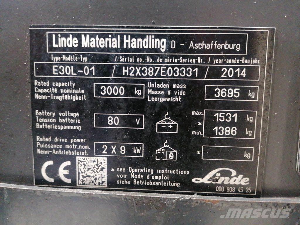 Linde E30L-01 Wózki elektryczne