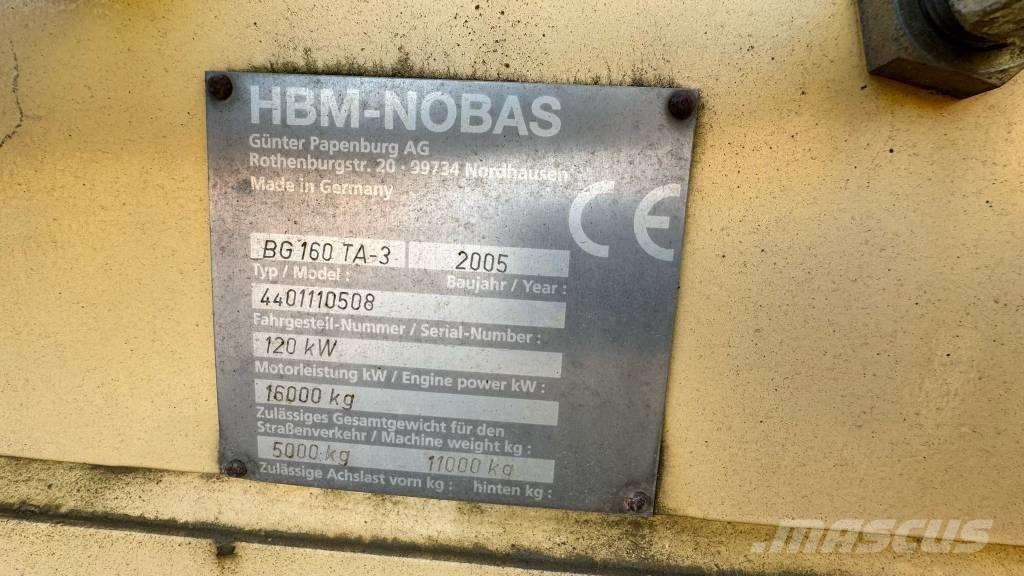 HBM-Nobas GB160TA-3 Równiarki