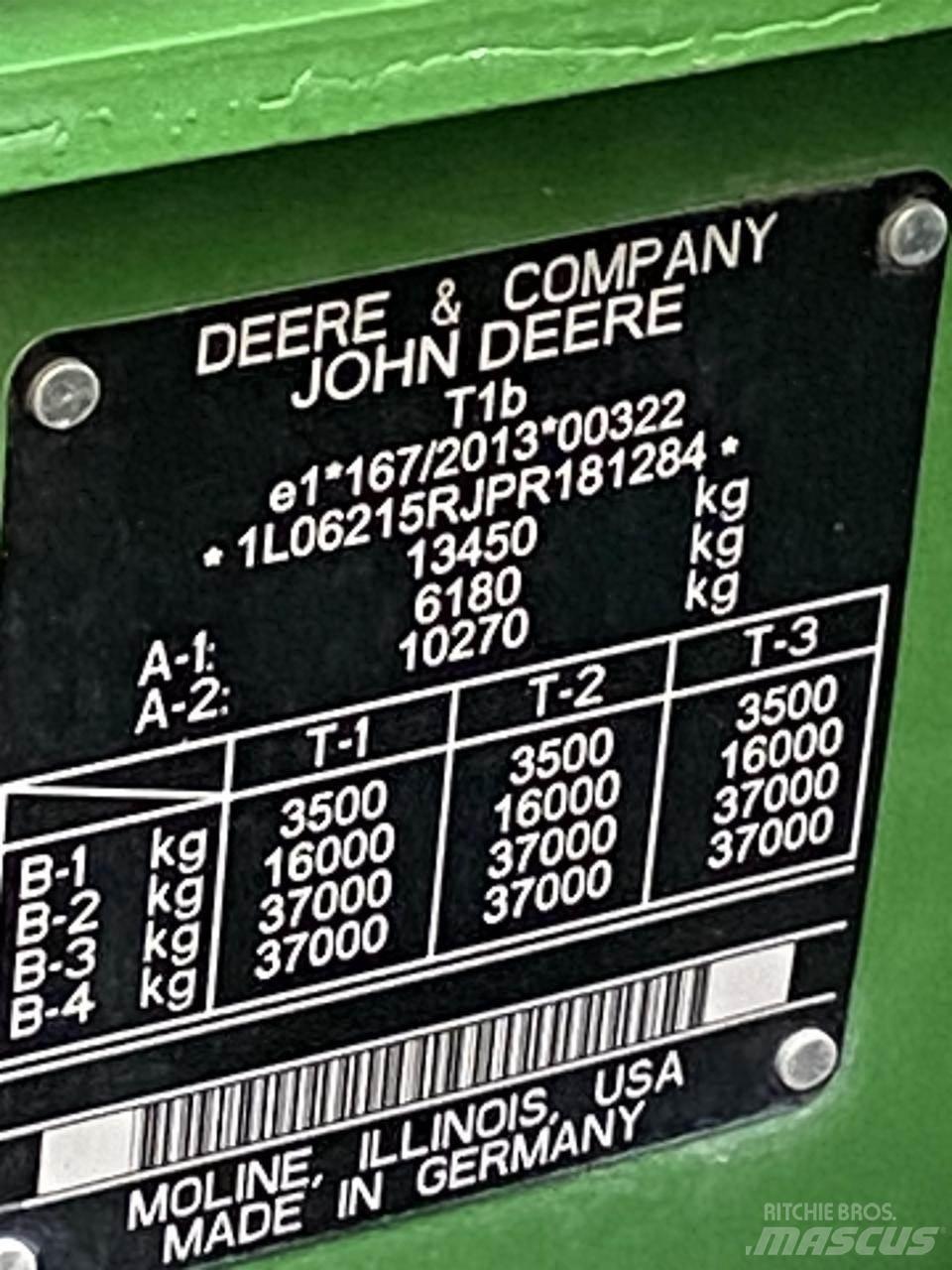 John Deere 6R 215 Ciągniki rolnicze