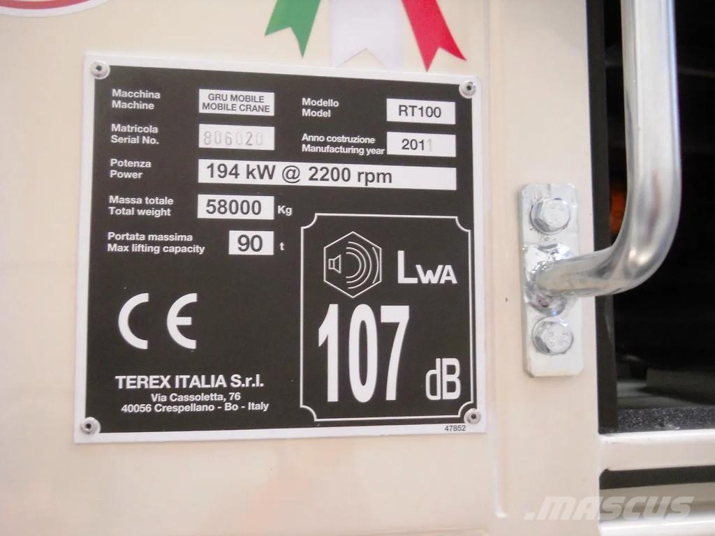 Terex RT100 Żurawie terenowe