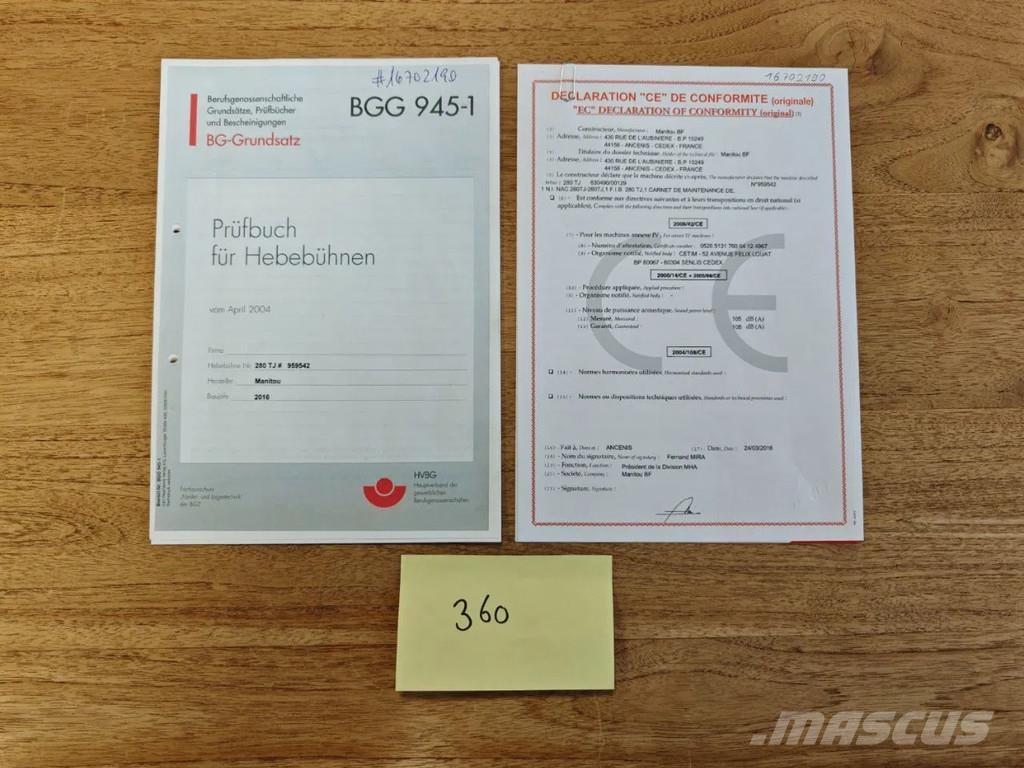 Manitou 280 TJ Podnośniki teleskopowe