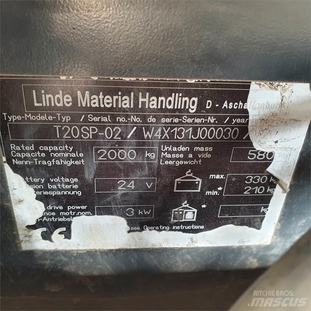 Linde T20SP kurz Wózki widłowe unoszące
