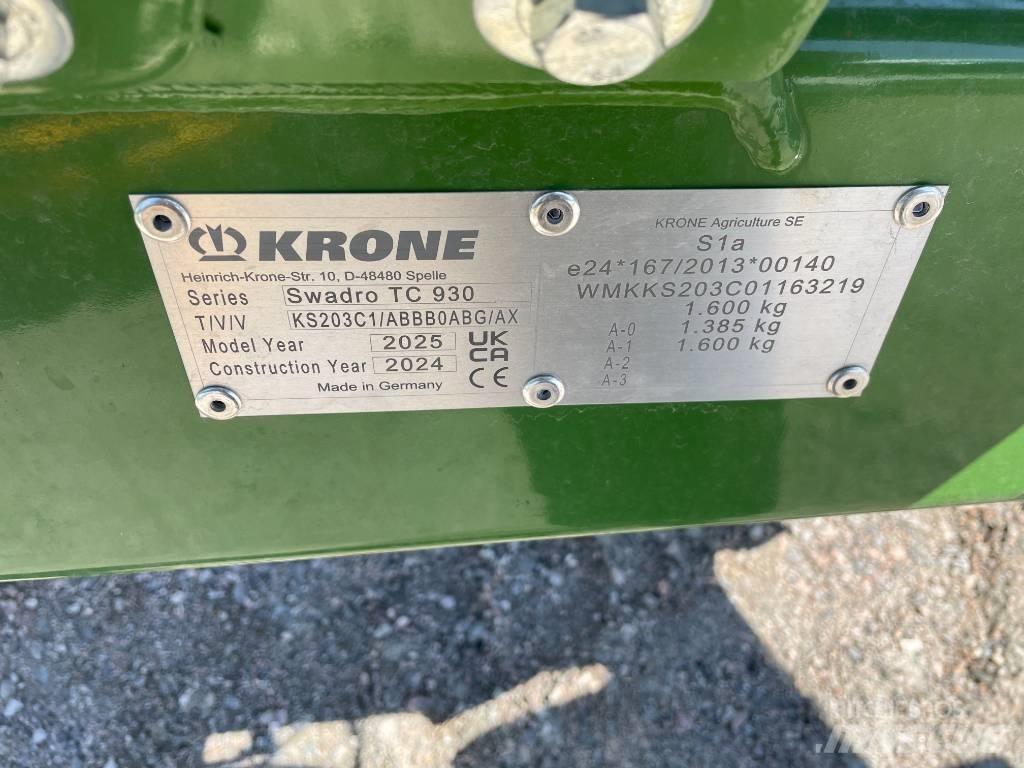 Krone TC 930 Plus Ciągnikowe żniwiarki pokosowe