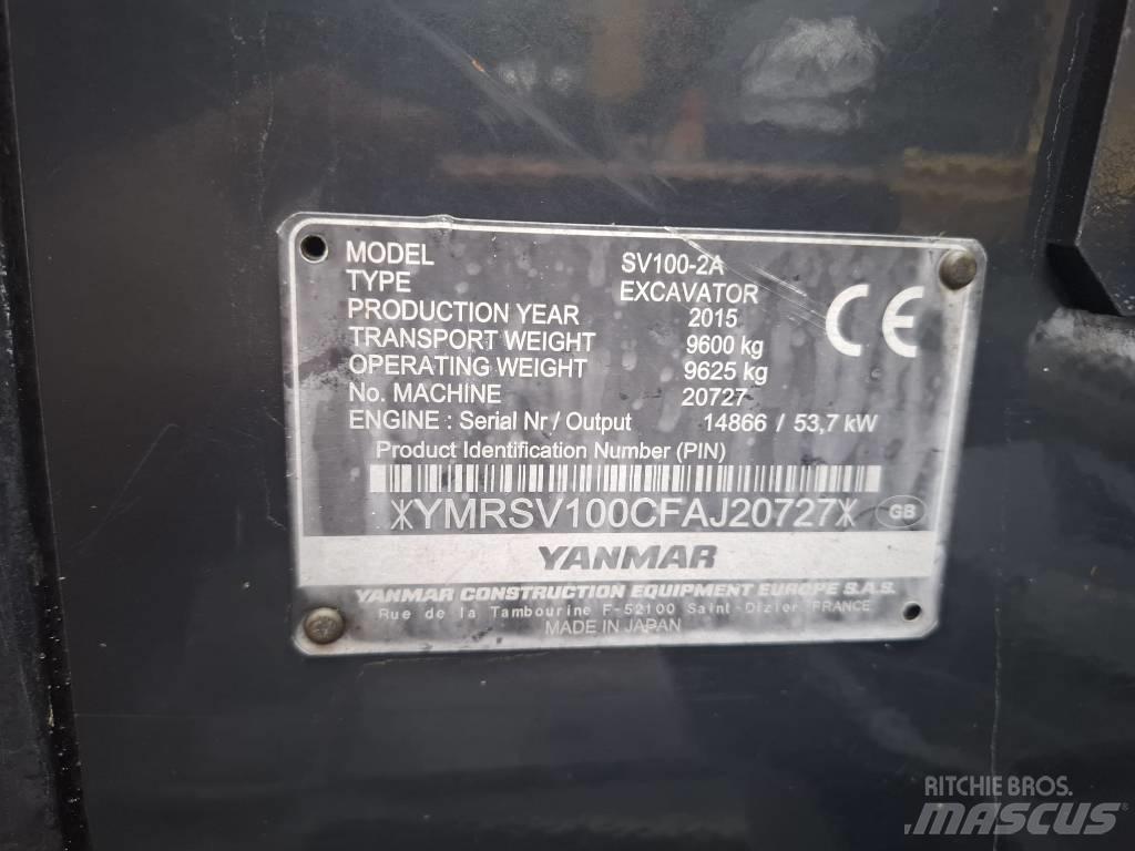 Yanmar SV 100-2A Midikoparki  7t - 12t