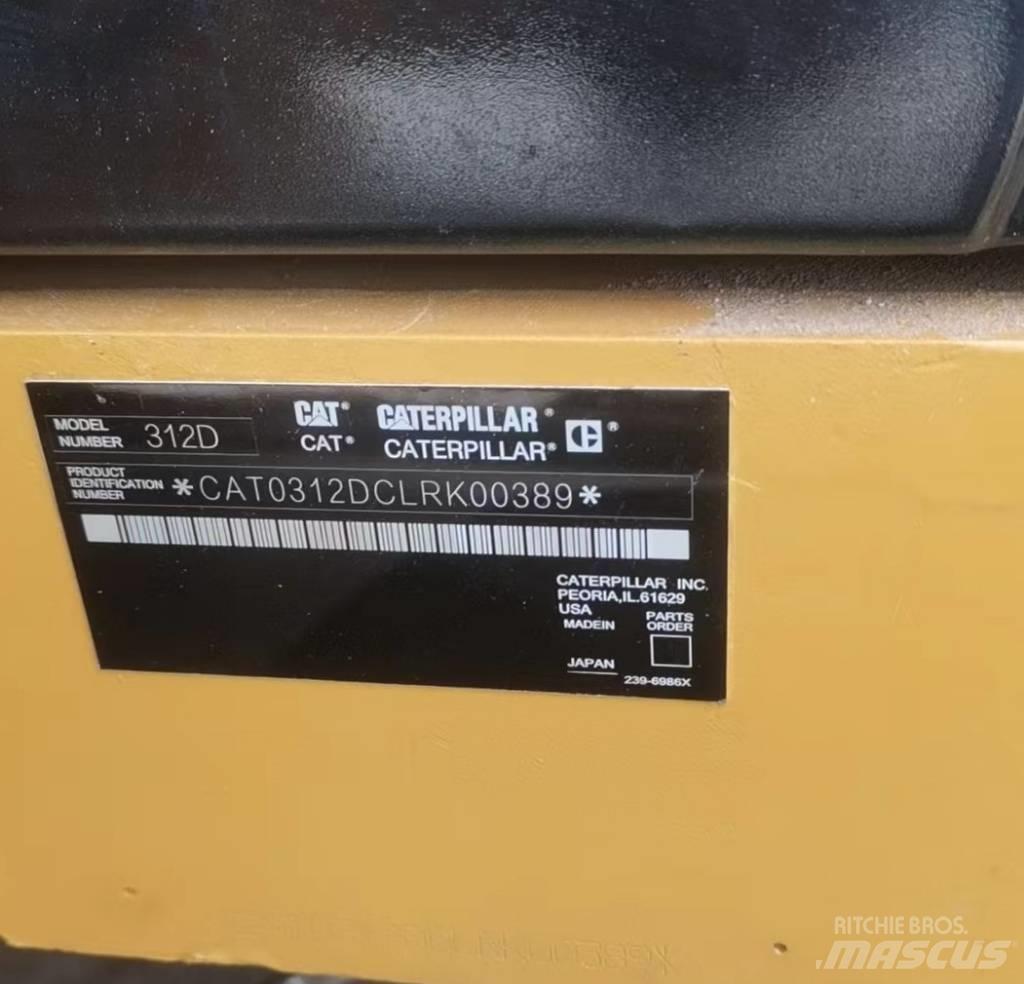 CAT 312 D Koparki gąsienicowe