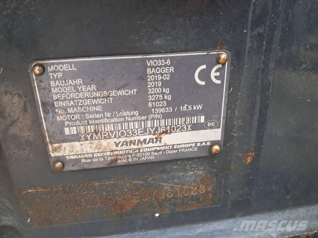 Yanmar Vio 33 Minikoparki