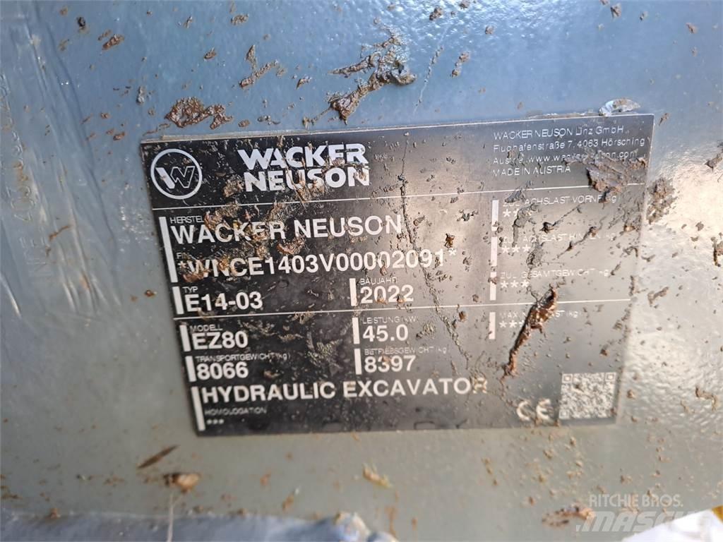 Wacker Neuson EZ80 Koparki gąsienicowe