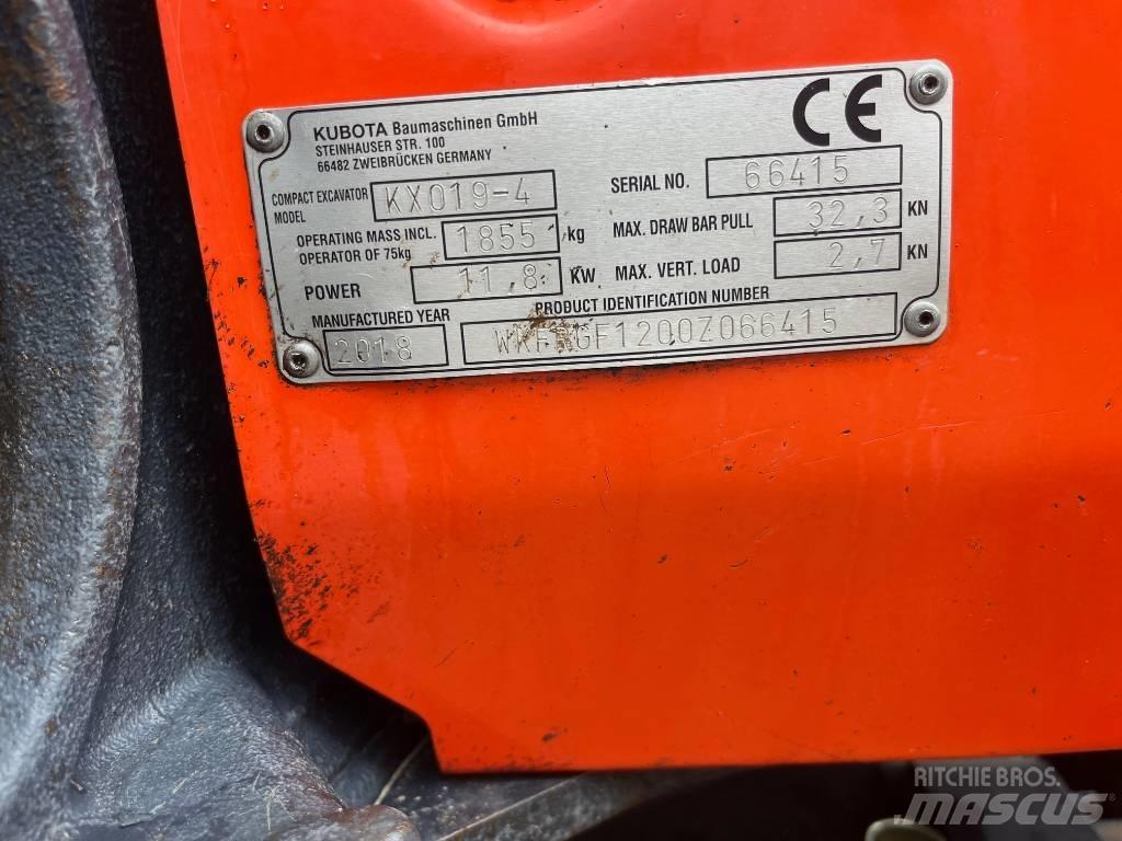 Kubota KX019-4 Minikoparki