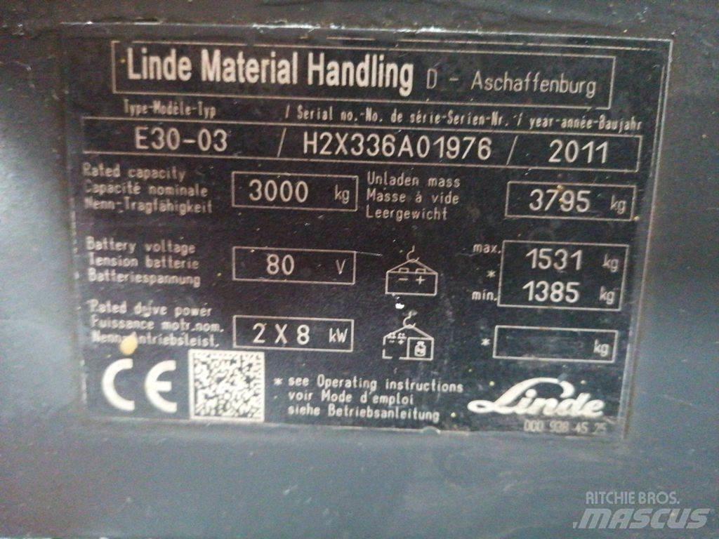 Linde E30-03 Wózki elektryczne