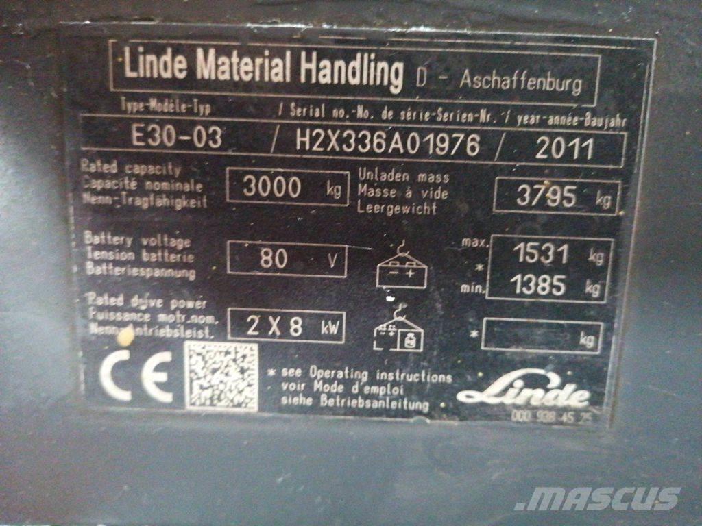 Linde E30-03 Wózki elektryczne