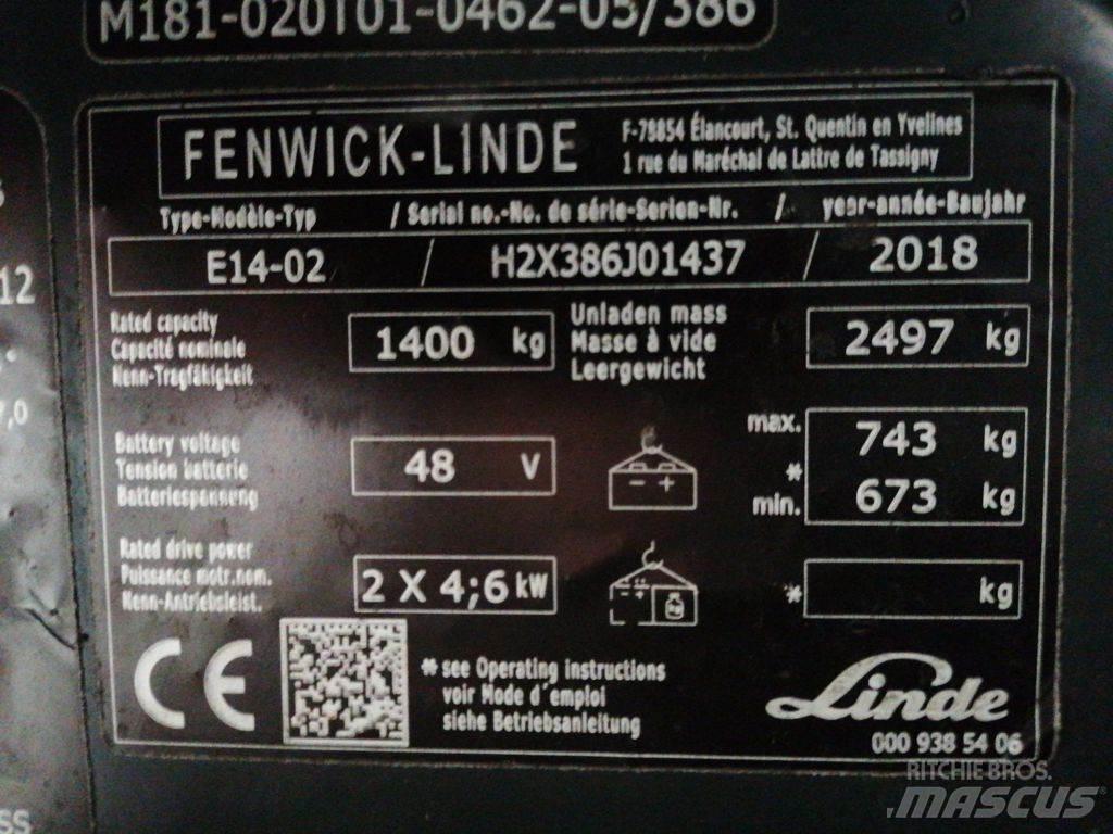 Linde E14-02 Wózki elektryczne