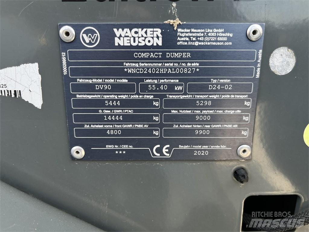 Wacker Neuson DV 90 Wozidła sztywnoramowe