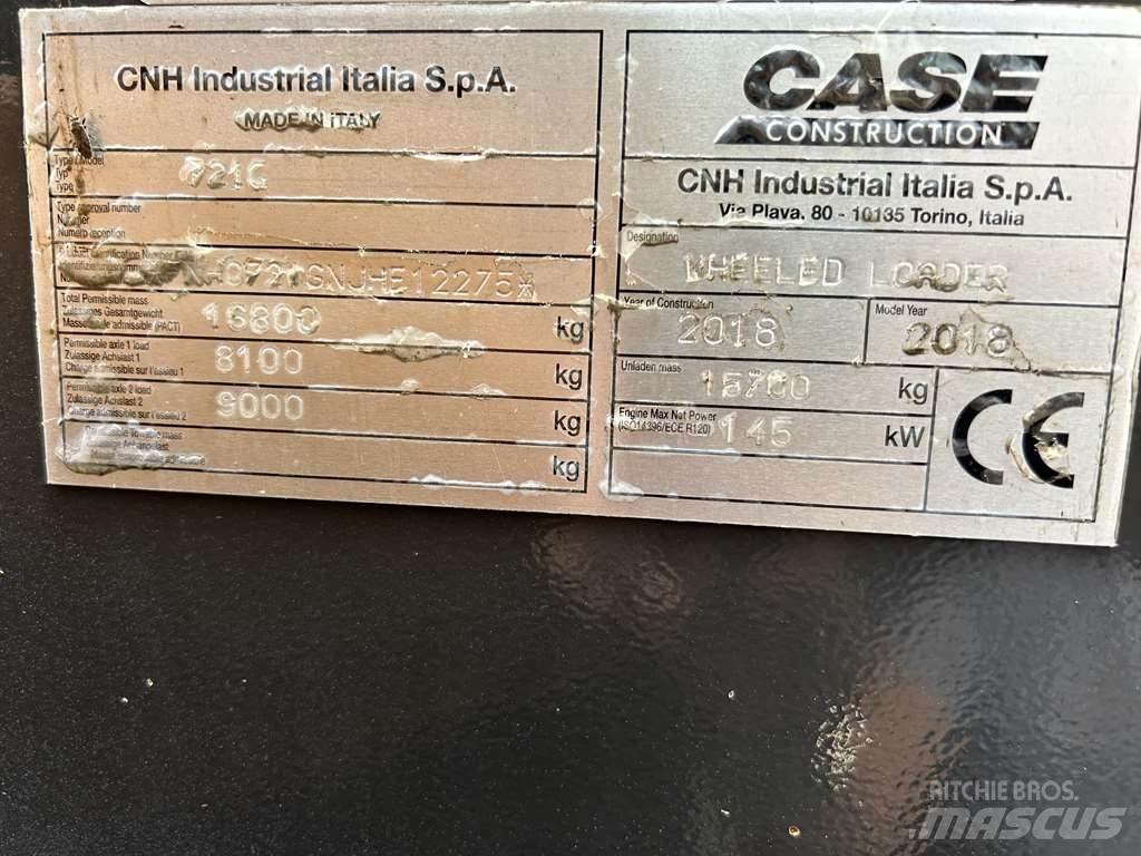 CASE 721G XR Ładowarki kołowe