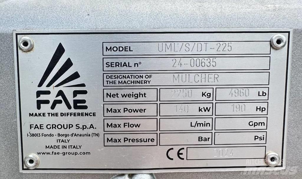 FAE UML/S/DT 225 Maszyny leśne - Inne