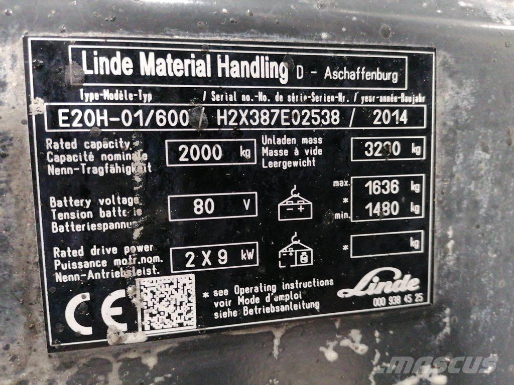 Linde E20H-01/600 Wózki elektryczne