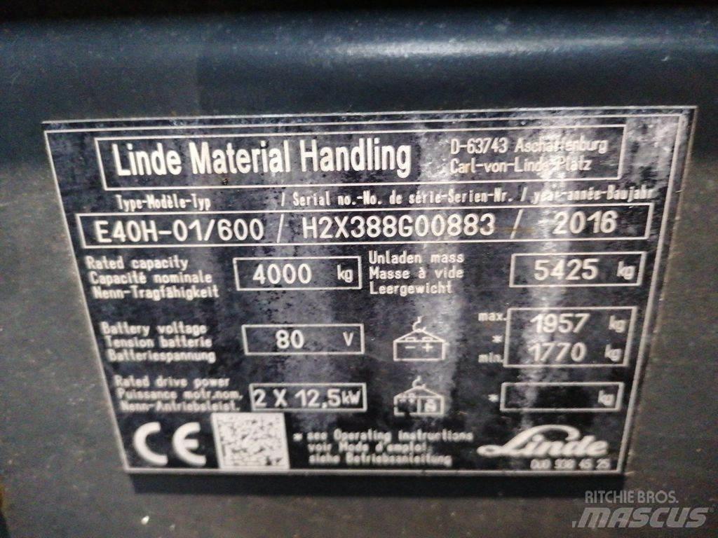 Linde E40H-01/600 Wózki elektryczne