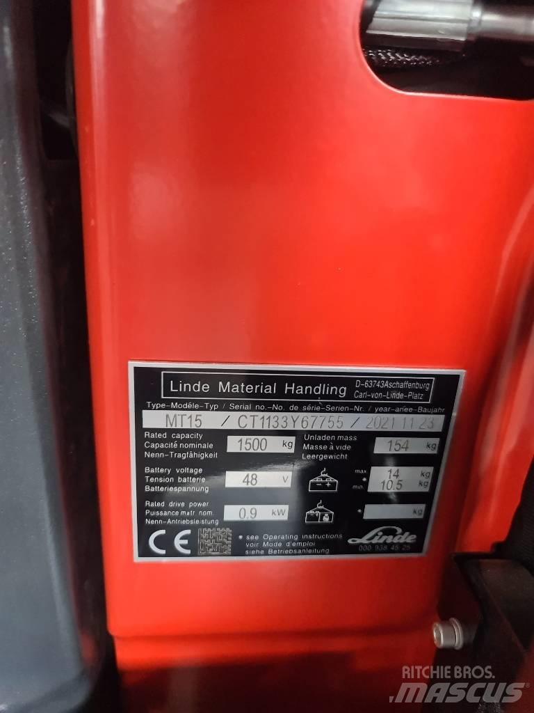Linde MT15 Wózki elektryczne
