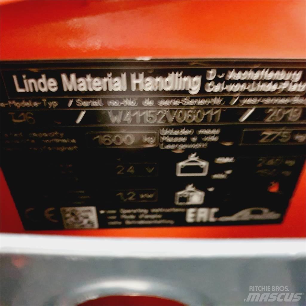 Linde T16 Li-Ion Wózki widłowe unoszące