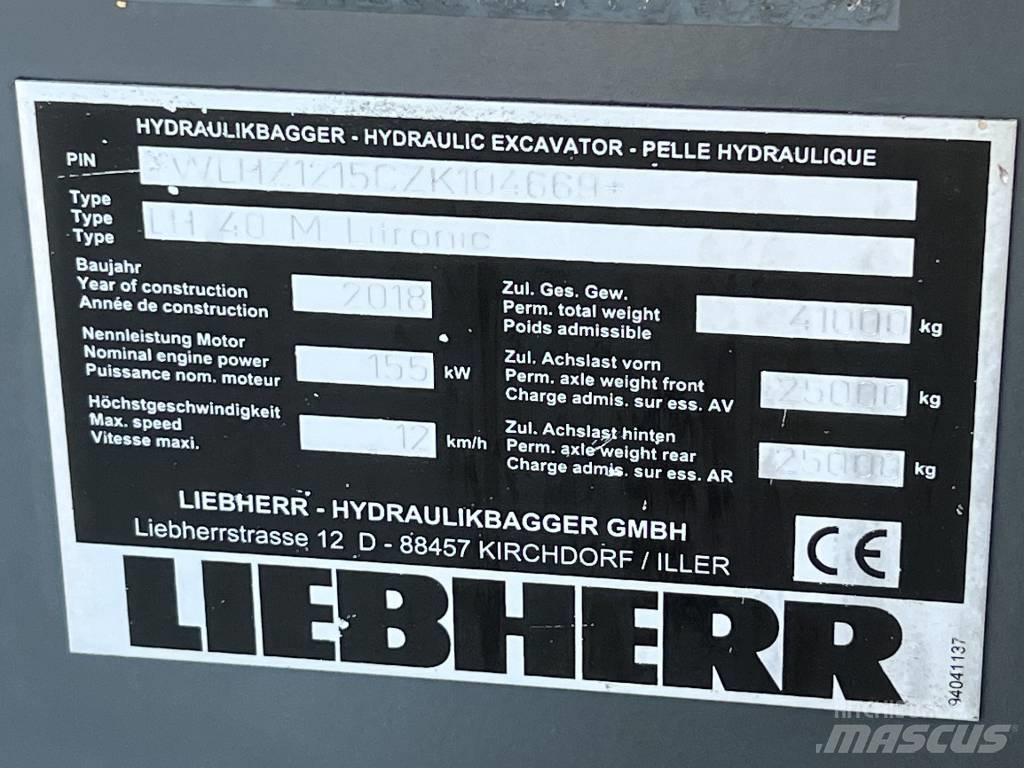 Liebherr LH 40 M ERC Magazynowanie - Inne
