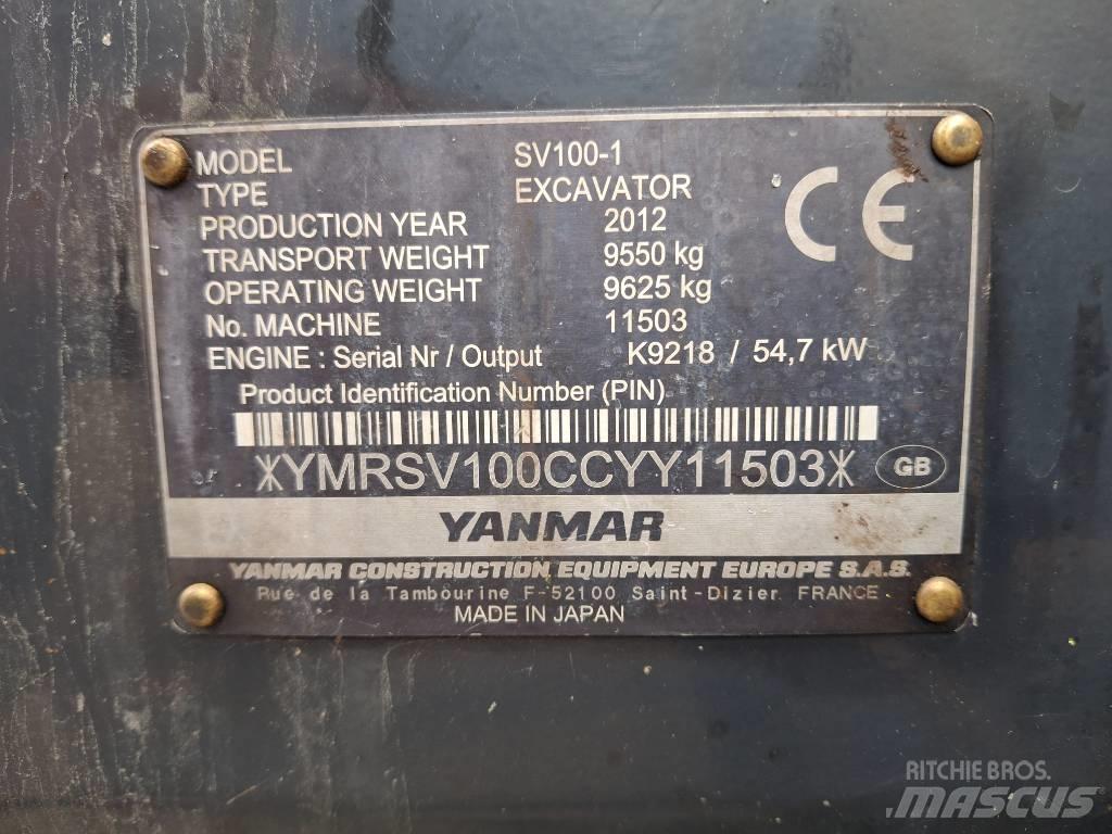Yanmar SV 100-1 Midikoparki  7t - 12t