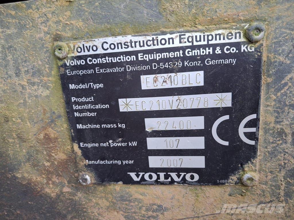 Volvo EC210 BLC Koparki gąsienicowe