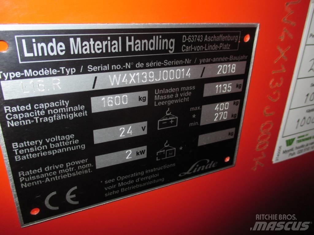 Linde L16R Samojezdne maszyny do załadunku