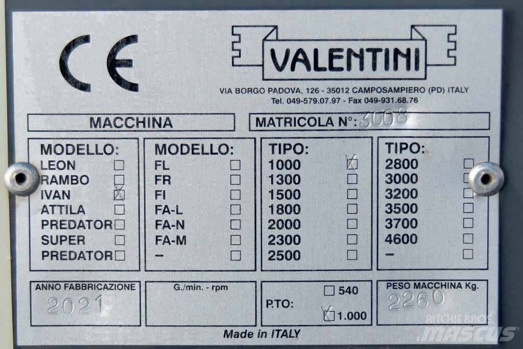 Valentini Ivan 100 Pozostały sprzęt drogowy